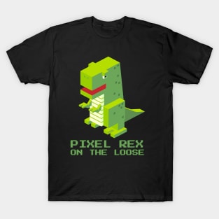 Dinosaur Pixel Rex Rampage - A Dino-mite Tee for Kids T-Shirt